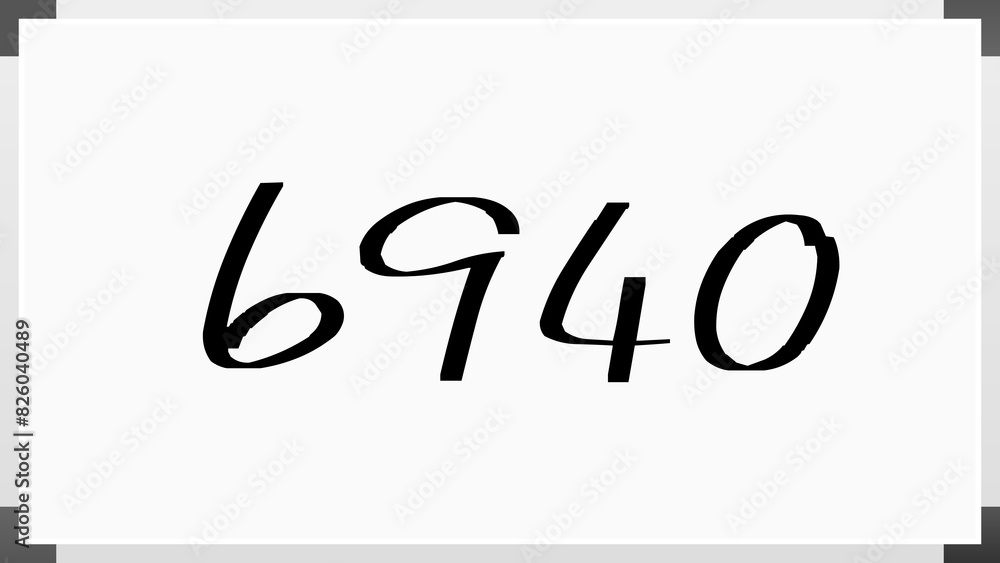 6940年のホワイトボード風イラスト 6940年のホワイトボード風イラスト