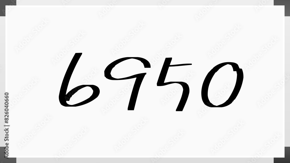 6950年のホワイトボード風イラスト 6950年のホワイトボード風イラスト
