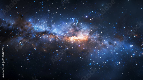 arafed image of a galaxy with a star field in the middle photo