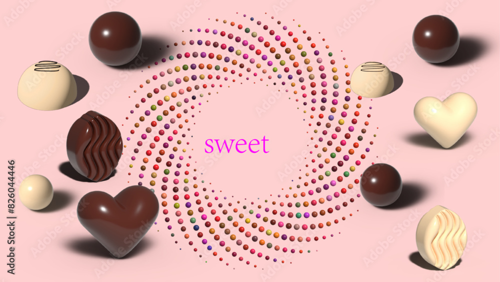 Fototapeta premium sweet chocolate abstract background