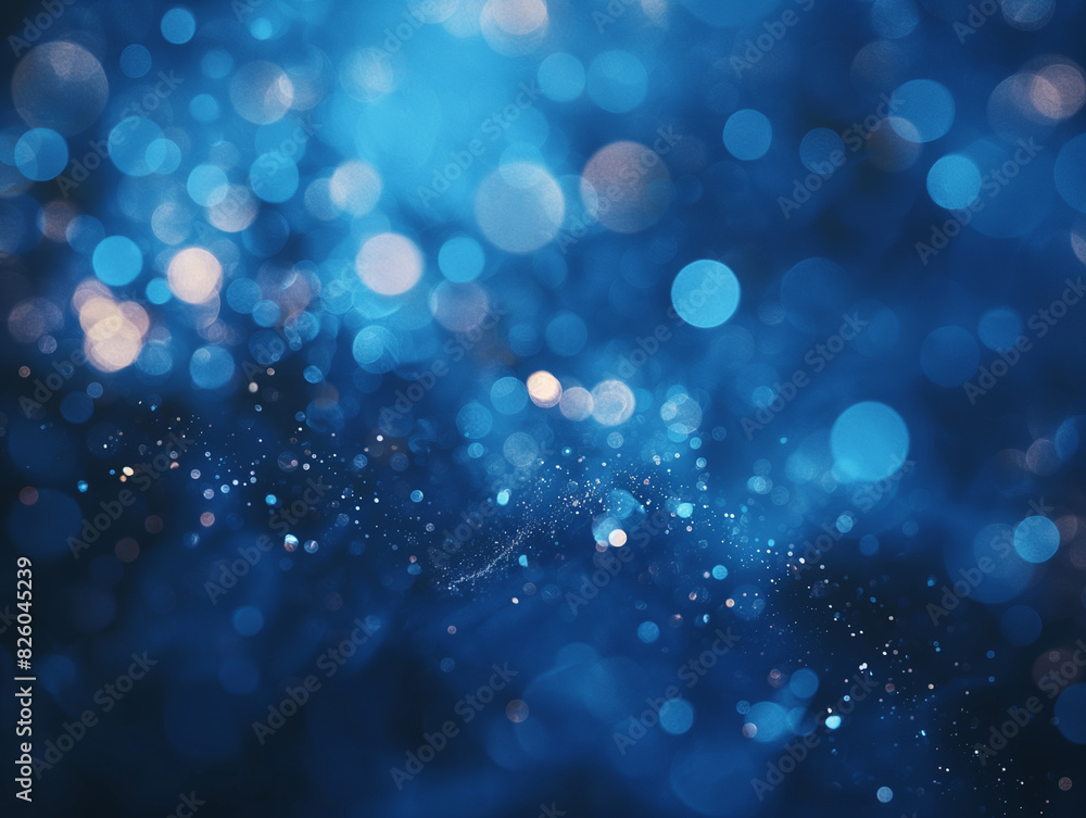 a close up of a blue background with a lot of small lights