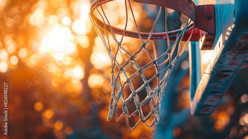basketball hoop and net photo