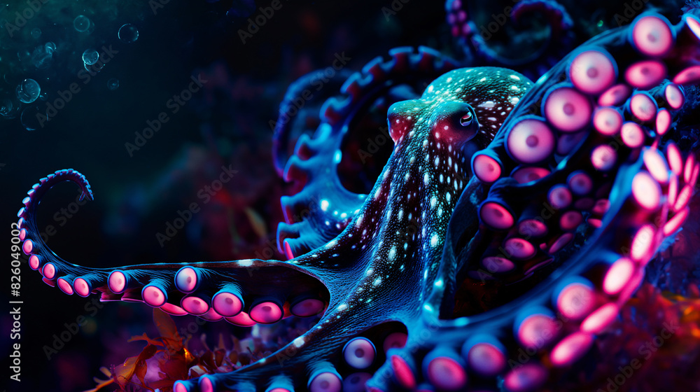 Dreams like Octopus glowing in the deep sea Dreams like Octopus glowing in the deep sea