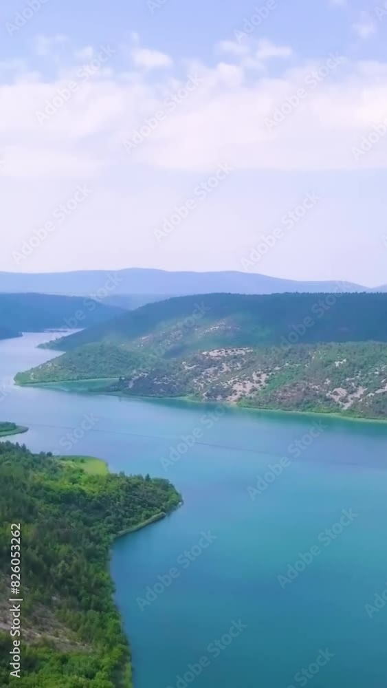 Aerial view of beautiful Croatia landscape Aerial view of beautiful Croatia landscape