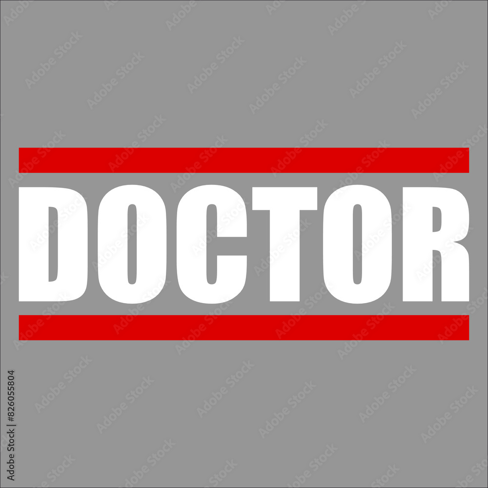 Doctor Hospital Medical Clinic Worker Text Logo Doctor Hospital Medical Clinic Worker Text Logo