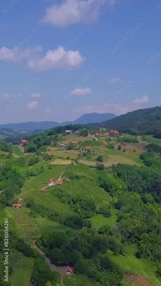 Aerial view of beautiful Croatia landscape Aerial view of beautiful Croatia landscape