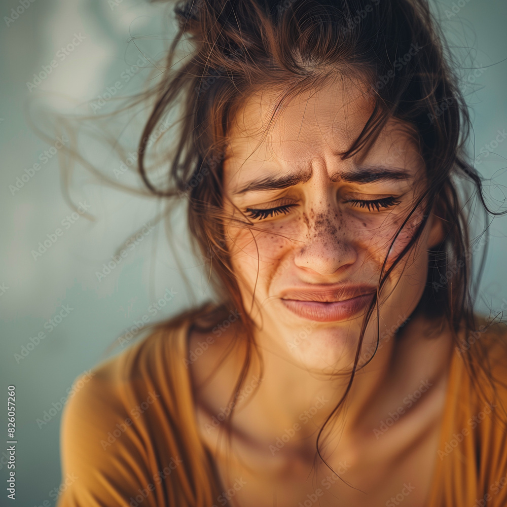 baba, owłosienie, buzia, beuty, augen, lud, osoba, smutny, młodzieży, dama, makieta, ekspresja, długi, brunetka, 1, bliska, patrząc, kilkunastolatek, mokry, uśmiech, czarna, bąkać, patrzeć, glow, moda