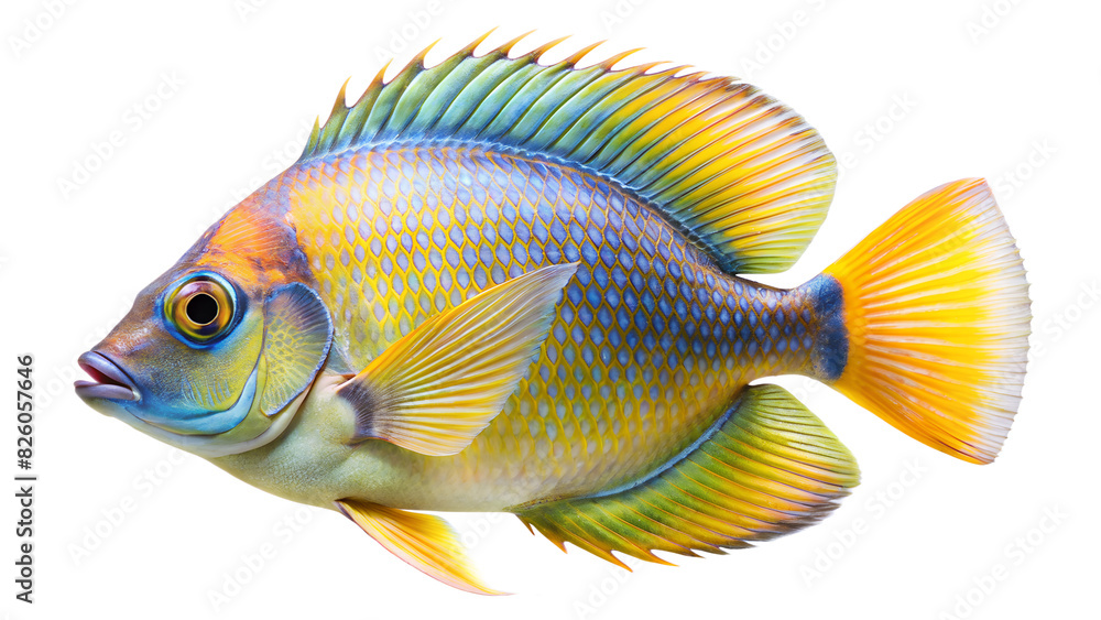 Fototapeta premium tropical fish isolated on background