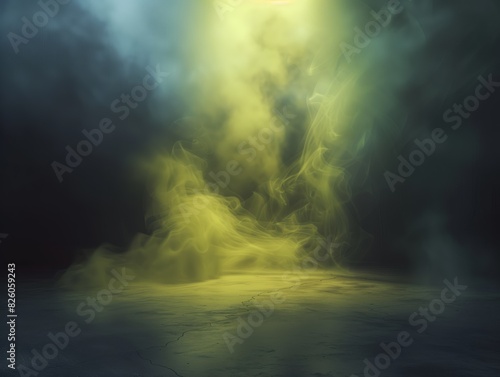 Neongelber, strahlender Nebel © Red Tiger Design