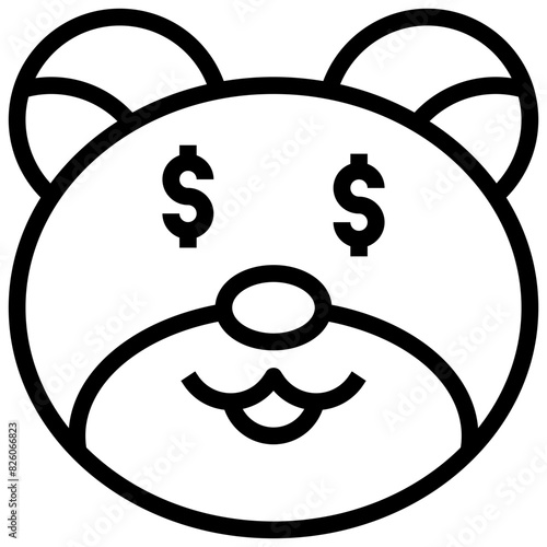GREEDY,feelings,Bear,emotion,animal.svg