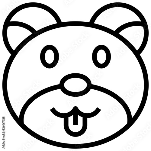 TONGUE,feelings,emotion,animal,face.svg
