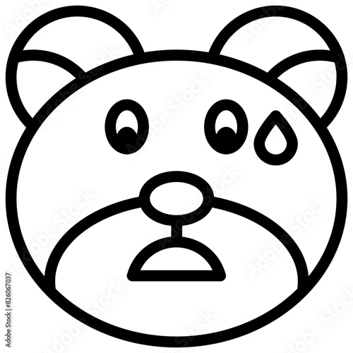 SWEAT,Bear,feelings,emotion,animal.svg