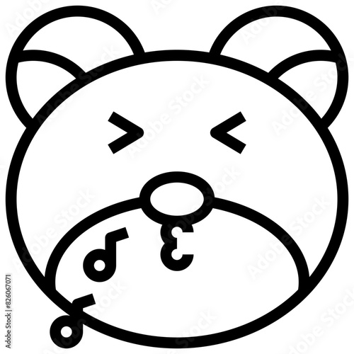WHISTLE,music,feelings,emotion,animal,face.svg