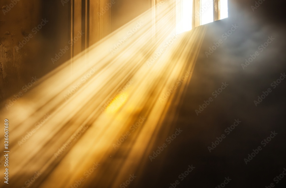 Sunlight streaming through window Sunlight streaming through window