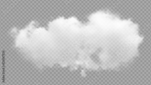White vector cloudiness ,fog or smoke on dark checkered background. Cloudy sky or smog over the city.Vector illustration.. Stock royalty free vector illustration. PNG