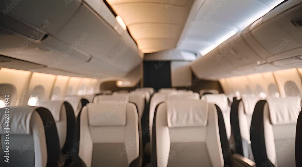 Airplane seats on a plane AI generated Airplane seats on a plane AI generated