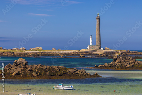 Virgin Island Lighthouse (Phare de Lile Vierge), Plouguerneau, Finistere, Brittany, France photo