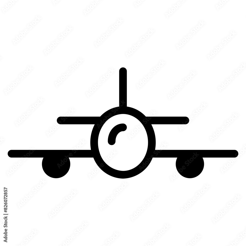 plane icon on white background plane icon on white background