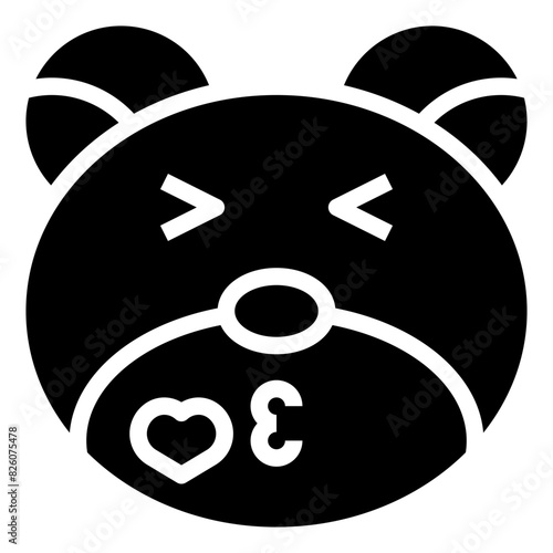 KISS,feelings,Bear,emotion,animal.svg