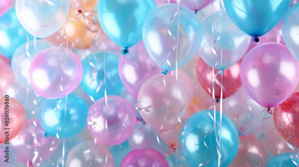 colorful party balloons background. colorful party balloons background.