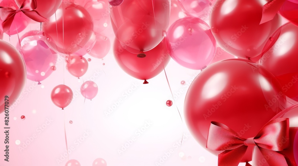 colorful party balloons background.