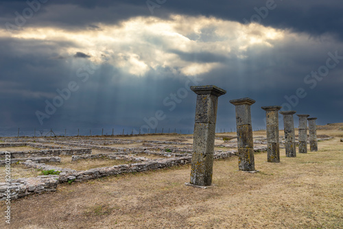 Juliobriga ruins of Campoo de Enmedio, Matamorosa, Cantabria, Spain photo