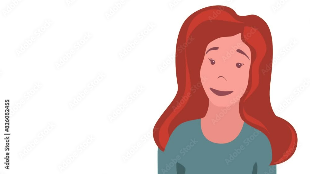 lip syncing, facial animation for storytelling. female character says: Girl or woman looped animation frames in flat style. speaking facial expressions of the mouth and lips, articulation on a white lip syncing, facial animation for storytelling. female character says: Girl or woman looped animation frames in flat style. speaking facial expressions of the mouth and lips, articulation on a white