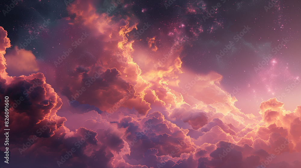 Fototapeta premium Patel cloud background