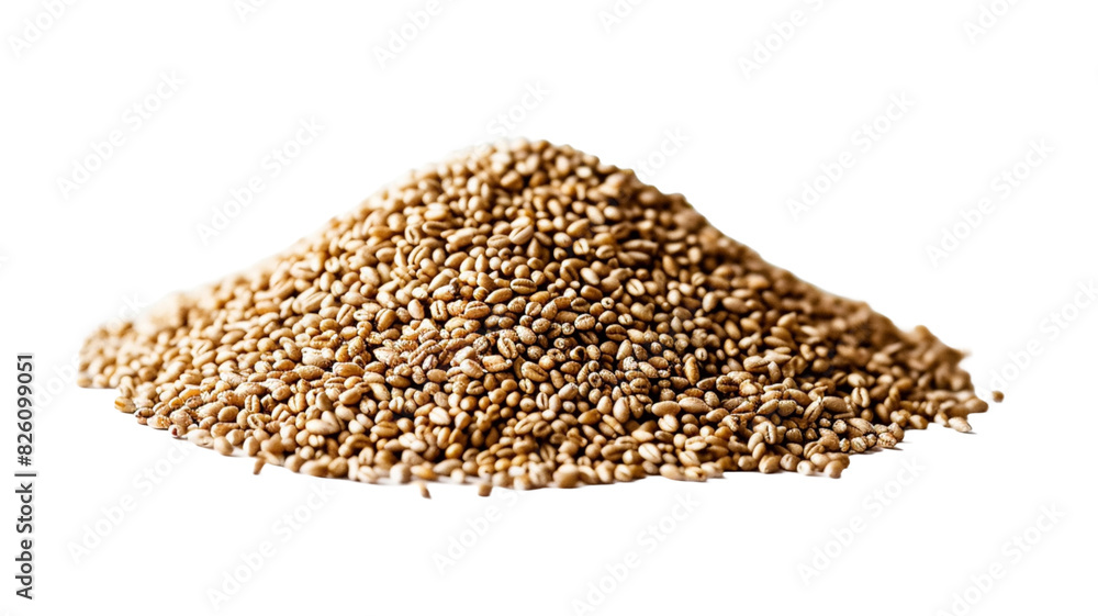 Heap of wheat bran on transparent background.
Heap of wheat bran on transparent background.