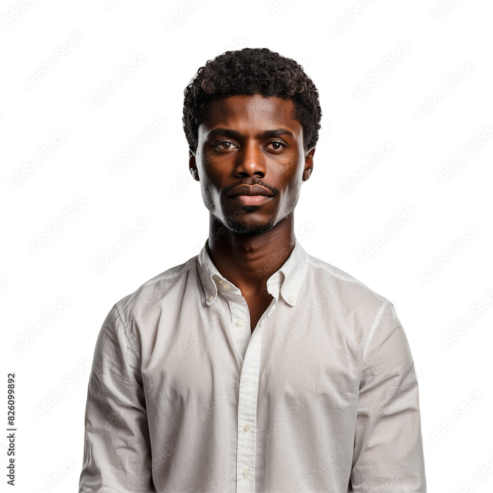 Portrait of a handsome young black man smiling Portrait of a handsome young black man smiling
