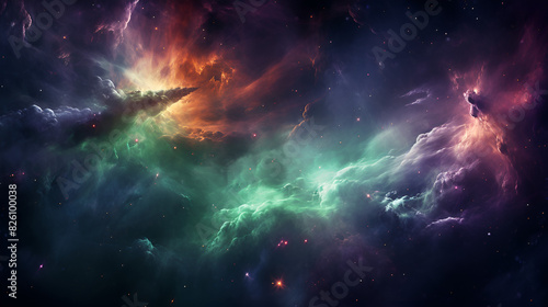 space nebula and galaxy photo