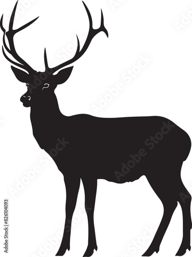 deer animal silhouette vector