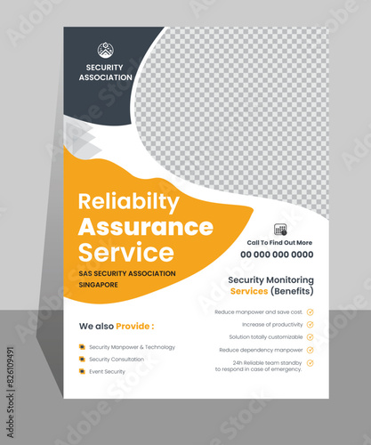 Unique and modern flyer design template. Formal and futuristic layer maintain vector design template. 