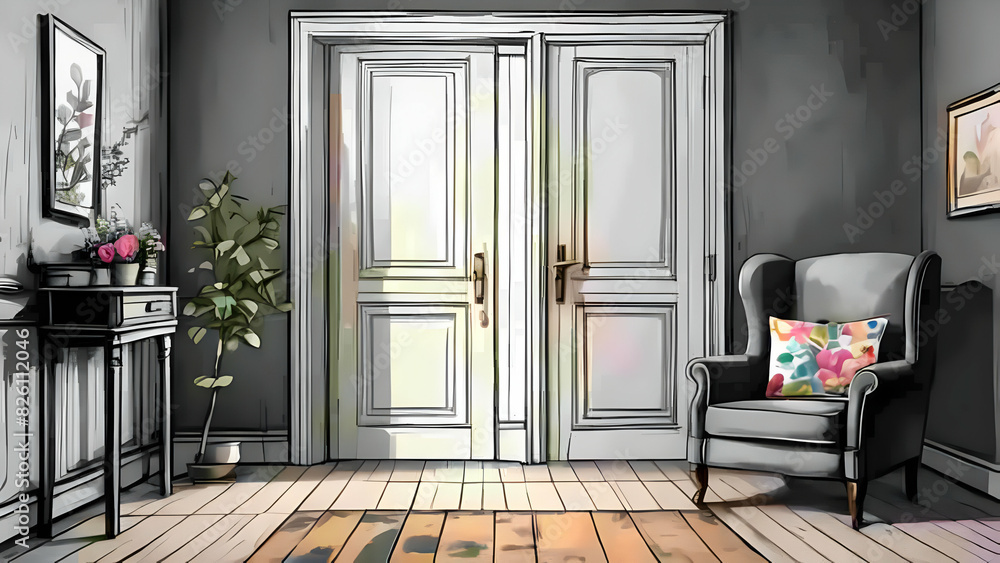 Fototapeta premium Real Estate Living Room Interior