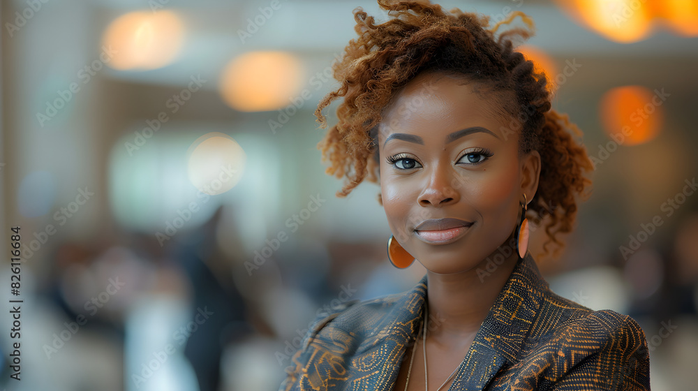portrait of a black woman at her household portrait of a black woman at her household
