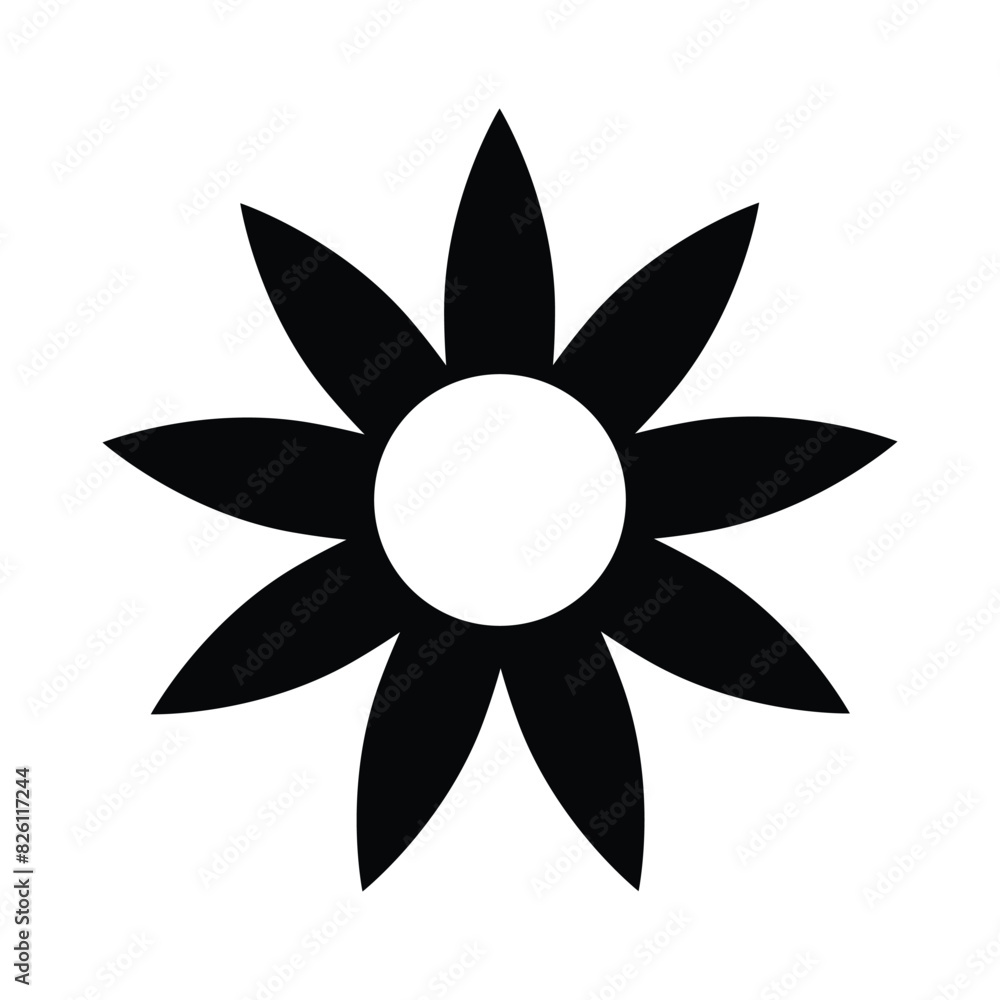 Flower icon. Flowers elements collection. Flower plant, floral icons collection, isolated with white background. Flower icon. Flowers elements collection. Flower plant, floral icons collection, isolated with white background.
