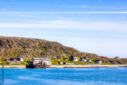 The Abandoned Fishing Village of Hamningberg in Batsfjord, Varanger, Finnmark, Norway photo