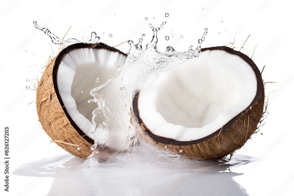 fresh coconut background with generative ai fresh coconut background with generative ai