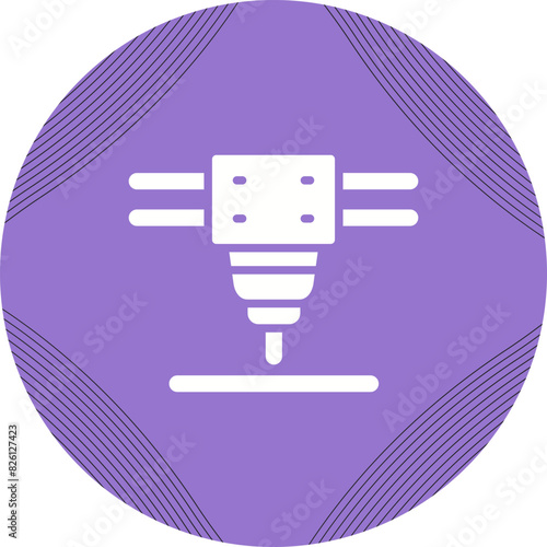 Laser Cutting Machine Vector Icon