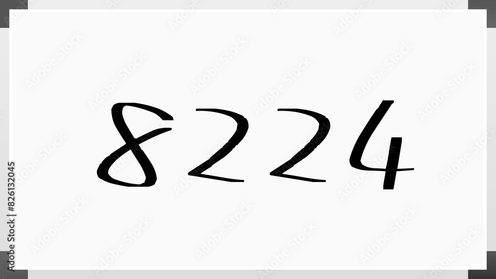 8224年のホワイトボード風イラスト 8224年のホワイトボード風イラスト