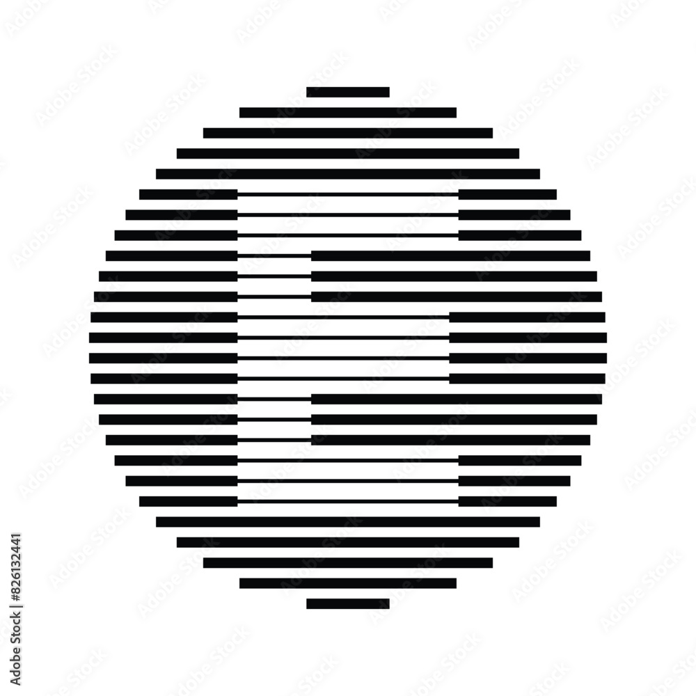 Naklejka premium Letter E Logo Icon with Rounded Line Pattern