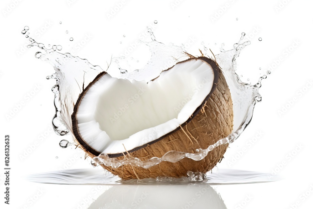 fresh coconut background with generative ai fresh coconut background with generative ai
