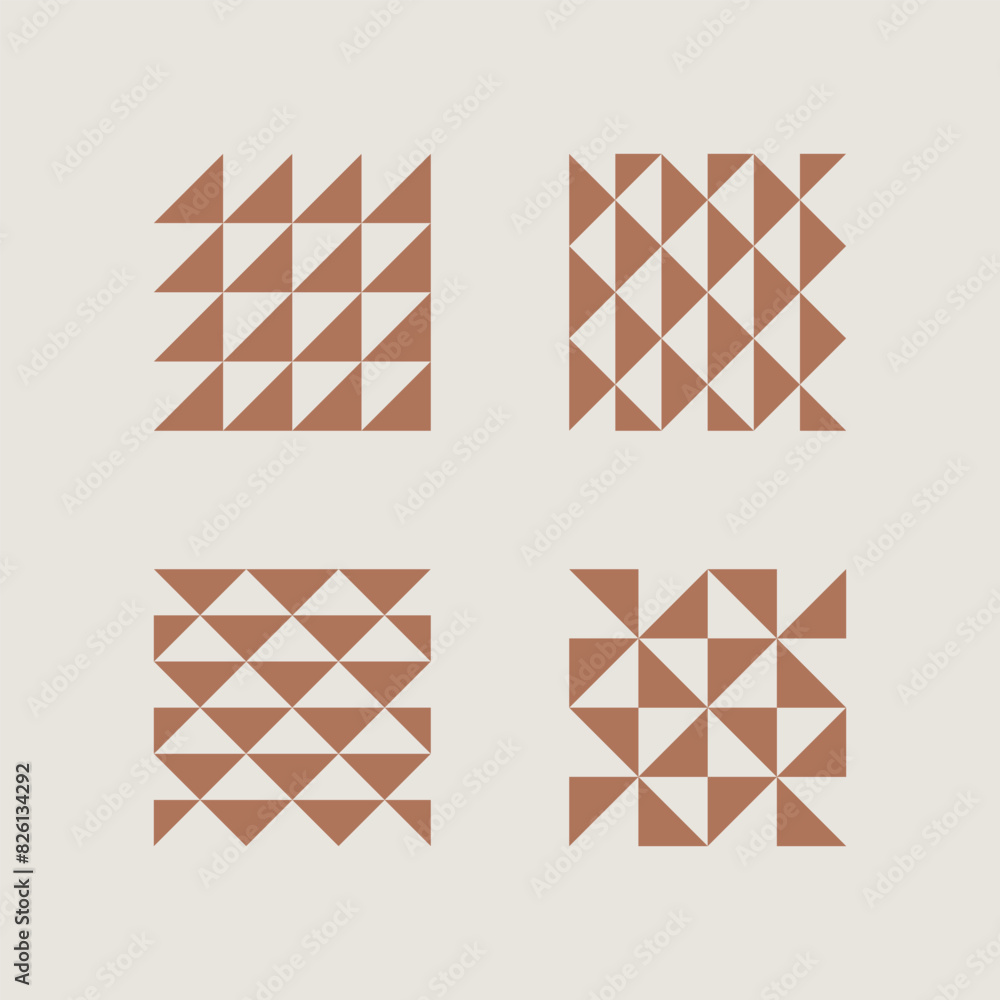 Simple geometric pattern for your project. Simple geometric shape with triangle. Basic vector form for grid. Simple geometric pattern for your project. Simple geometric shape with triangle. Basic vector form for grid.