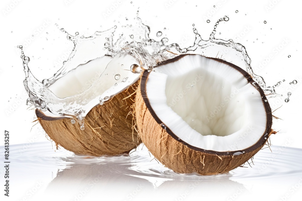 fresh coconut background with generative ai fresh coconut background with generative ai