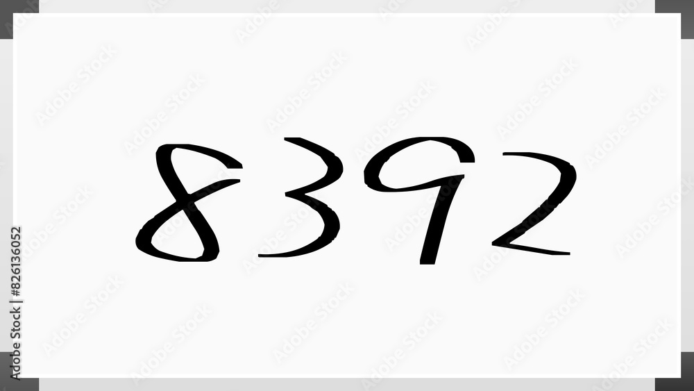 8392年のホワイトボード風イラスト 8392年のホワイトボード風イラスト
