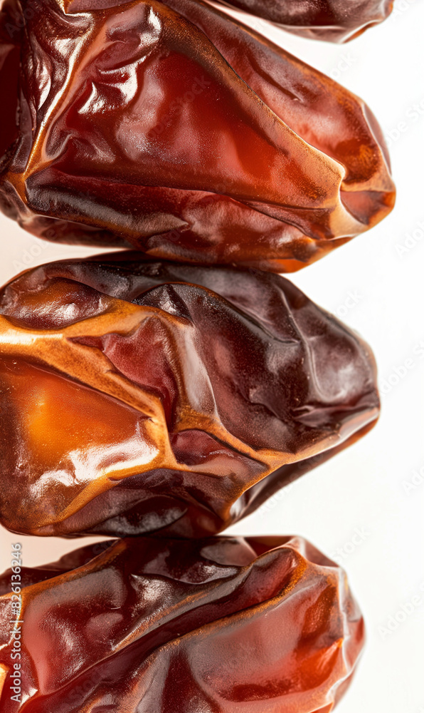 Closeup of dates texture with wrinkled brown surface Closeup of dates texture with wrinkled brown surface