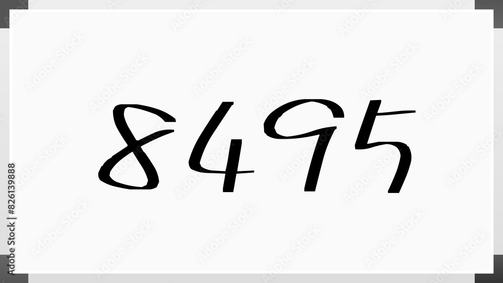 8495年のホワイトボード風イラスト 8495年のホワイトボード風イラスト