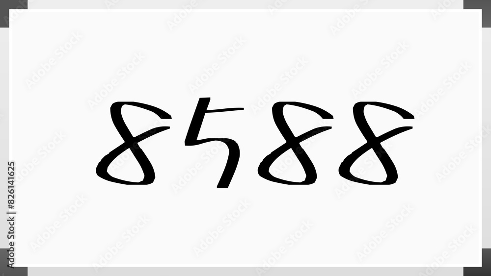 8588年のホワイトボード風イラスト 8588年のホワイトボード風イラスト