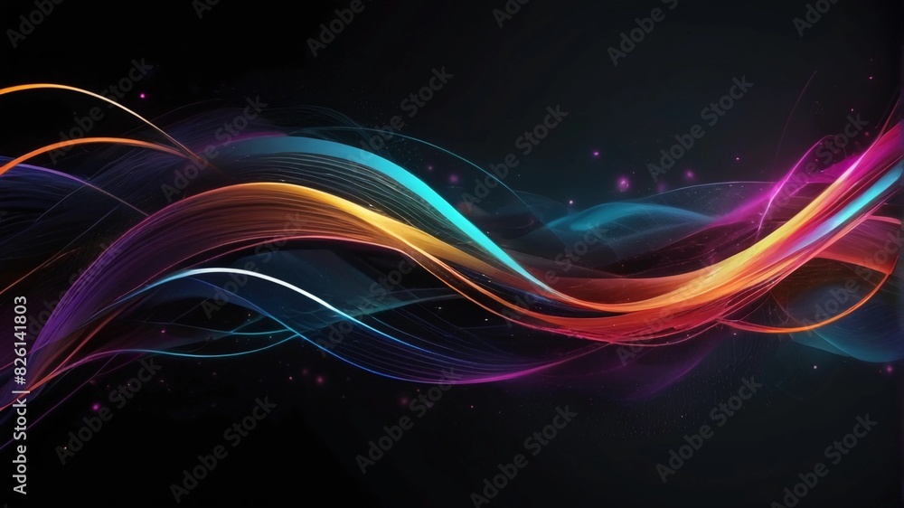 Naklejka premium lines background banner