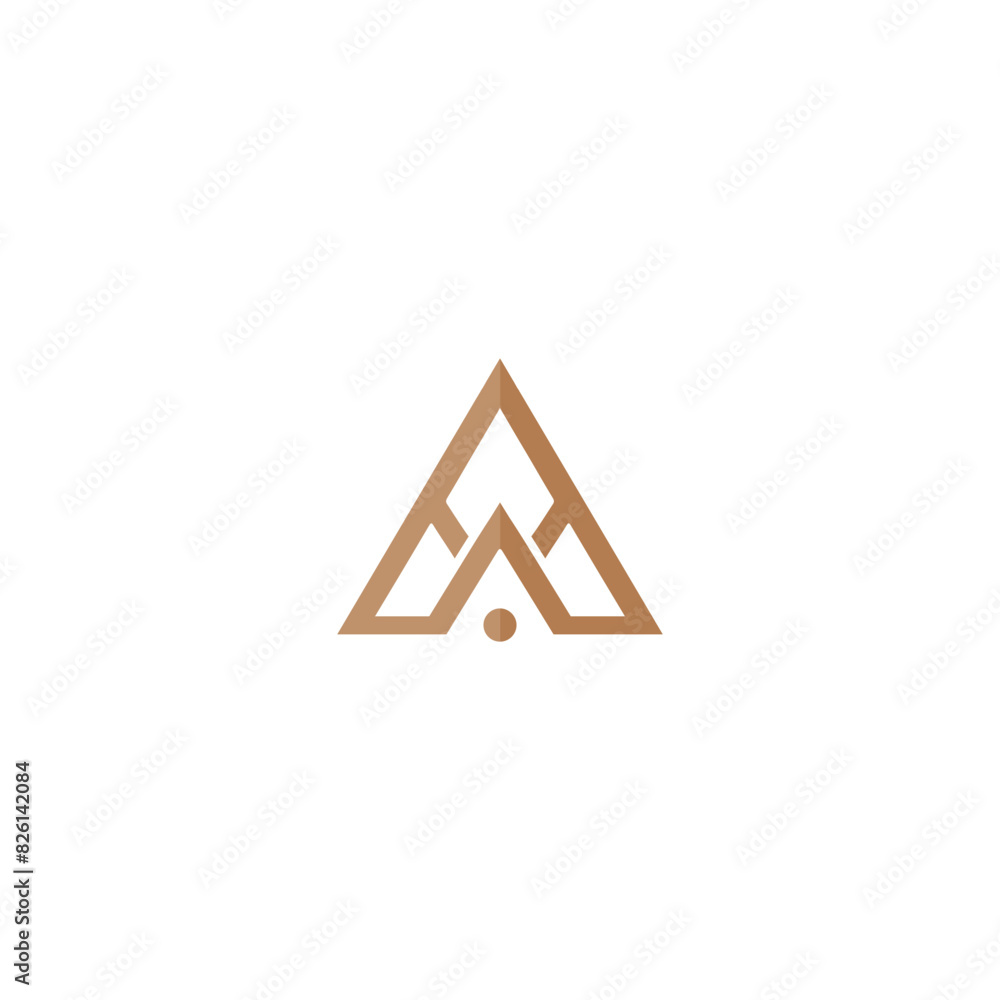 mountain logo landscape with rocks at sunrise, Sea and Sun for Hipster Adventure Traveling logo mountain logo landscape with rocks at sunrise, Sea and Sun for Hipster Adventure Traveling logo